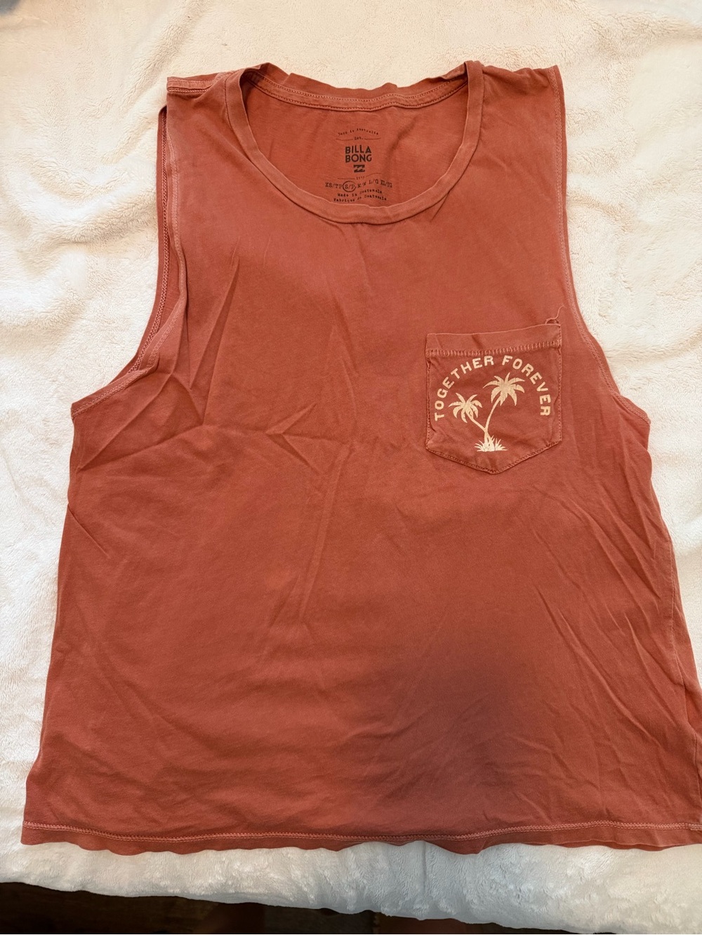 Billabong Women's Rust Palm Pocket Muscle Tank